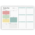 Weekly To Do List Notepad - Daily To Do List, Undated 52 Weekly Sheets, 8.5x11" Weekly Goal Notebook, Habit Tracker Journal, Excellent for  Work Personal Productivity Organizer，Green