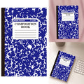 Wide Ruled Notebook Composition Notebooks Wide Ruled Composition Book Wide Notebook PaperSewn Binding Cover Assorted Colors,Purple