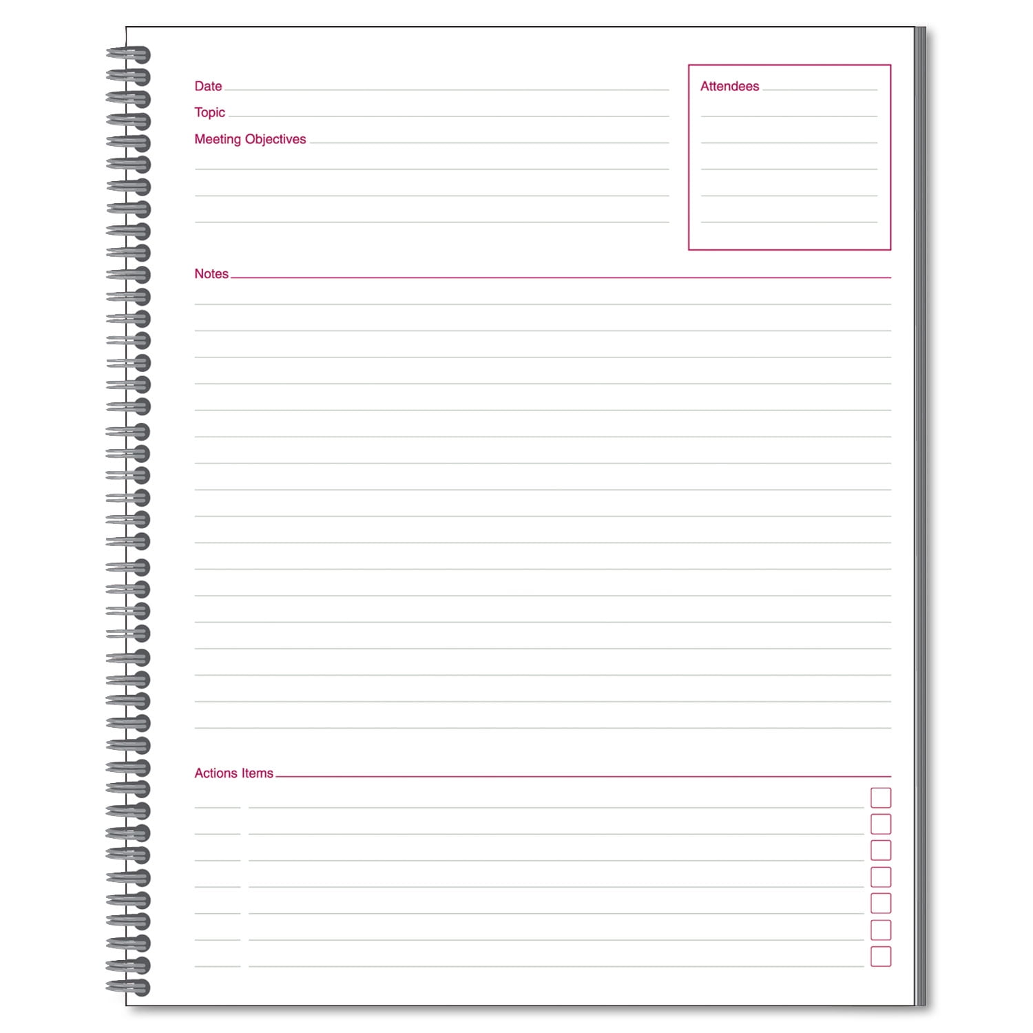 Mead Cambridge Limited Meeting Notebook, 80 Pages