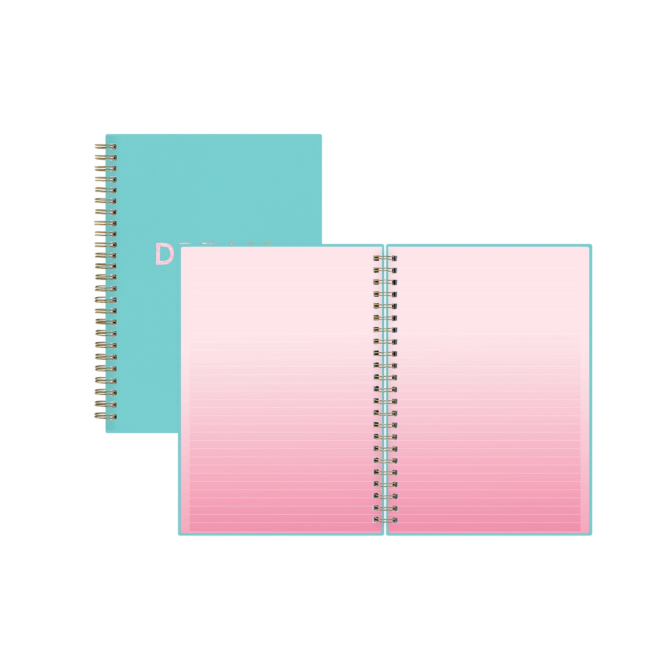 Notebook, 5.75x8.5, Good Vibes for Blue Sky, Dreams Aqua