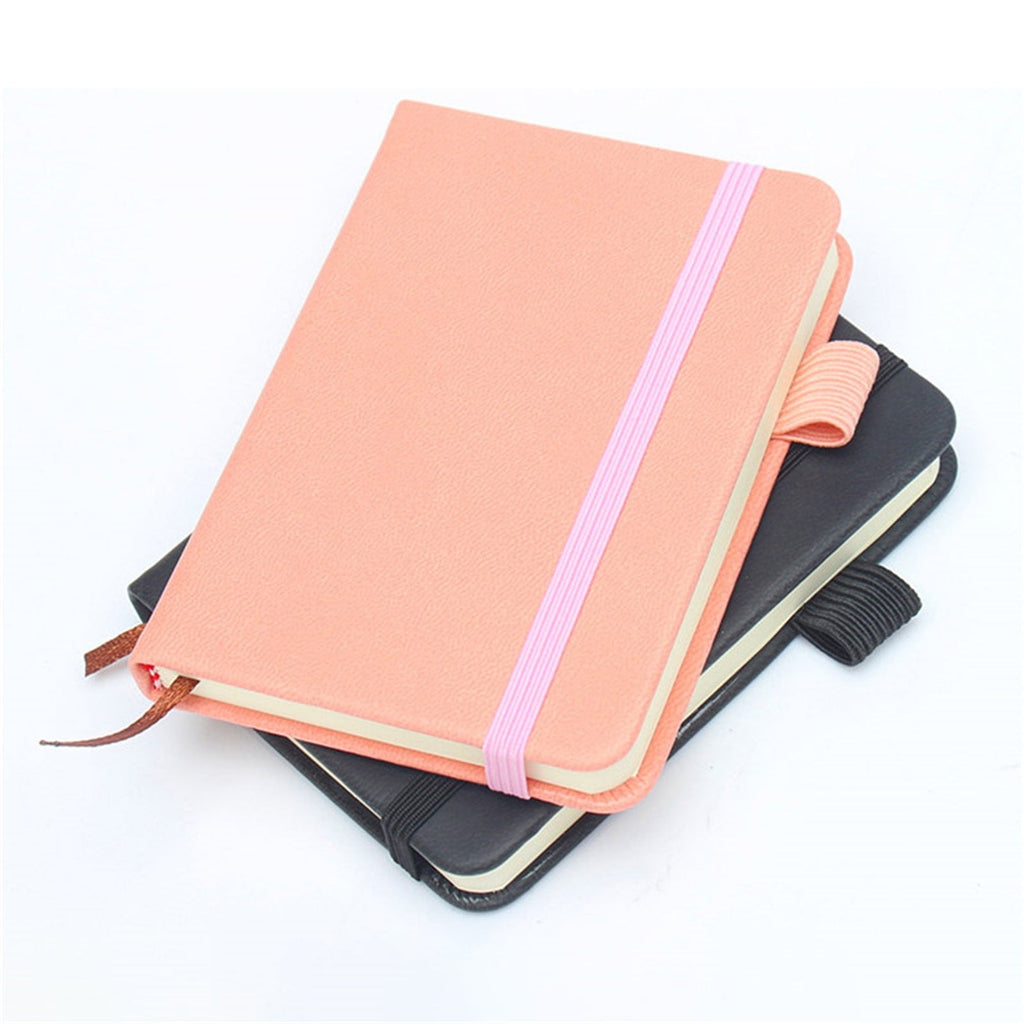 Mini Hardcover Notebook (College Ruled Journal, Pen Loop), Mini Memo Notebook Fits Petite Purses, Pocket Small Notebook Journals Mini Cute Memo Notepad Hardcover College(#A), By Meiiso