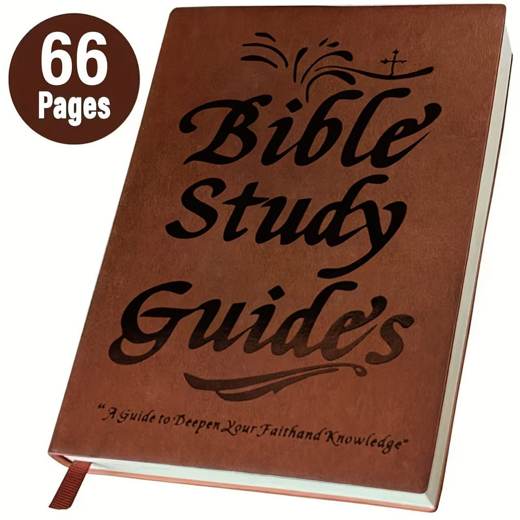 66-Page Bible Study Guide Notebook Women-Daily Scripture Quotes, Religious Faith-Based Notebook (A4)(1PC)