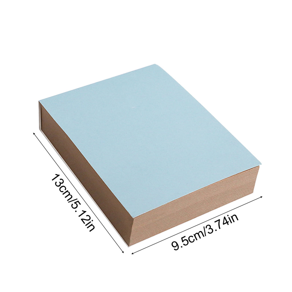 Oefntac Savings Notebook Thickened 200-Page Sketchbook,Kraft Paper Draft Notebook Easy-Tear Portable Log for Math Art