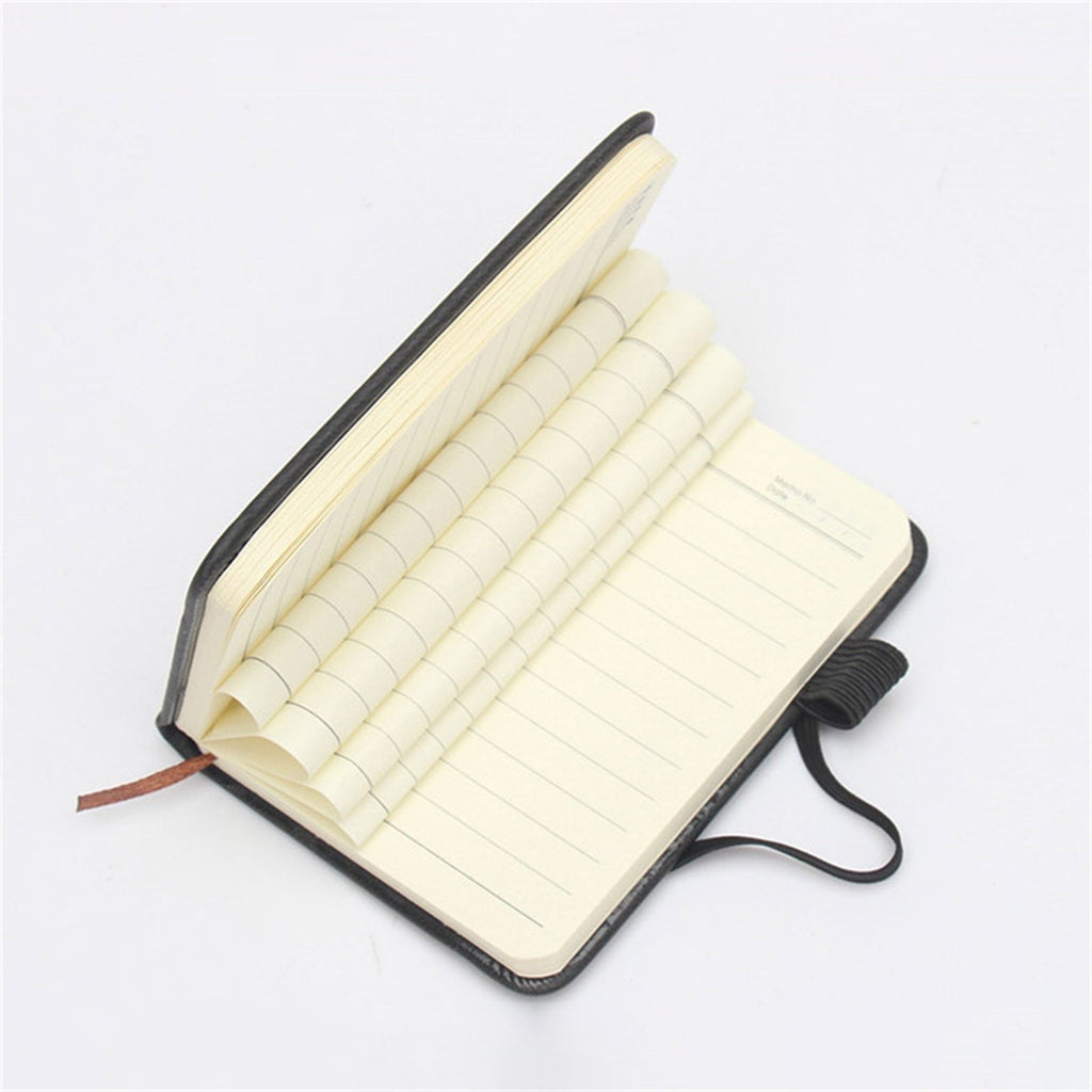 Mini Hardcover Notebook (College Ruled Journal, Pen Loop), Mini Memo Notebook Fits Petite Purses, Pocket Small Notebook Journals Mini Cute Memo Notepad Hardcover College(#A), By Meiiso