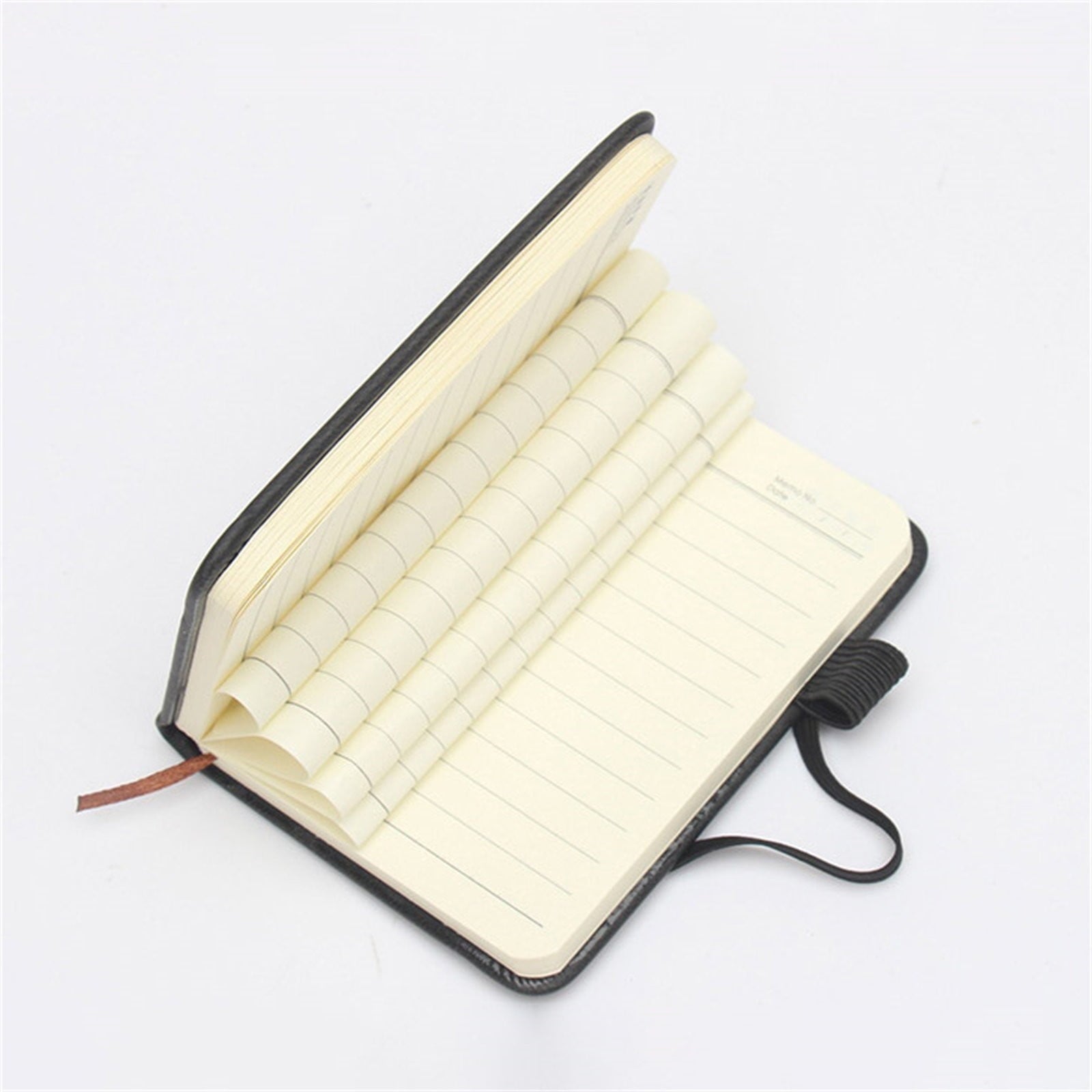 Mini Hardcover Notebook (College Ruled Journal, Pen Loop), Mini Memo Notebook Fits Petite Purses, Pocket Small Notebook Journals Mini Cute Memo Notepad Hardcover College(#A), By Meiiso