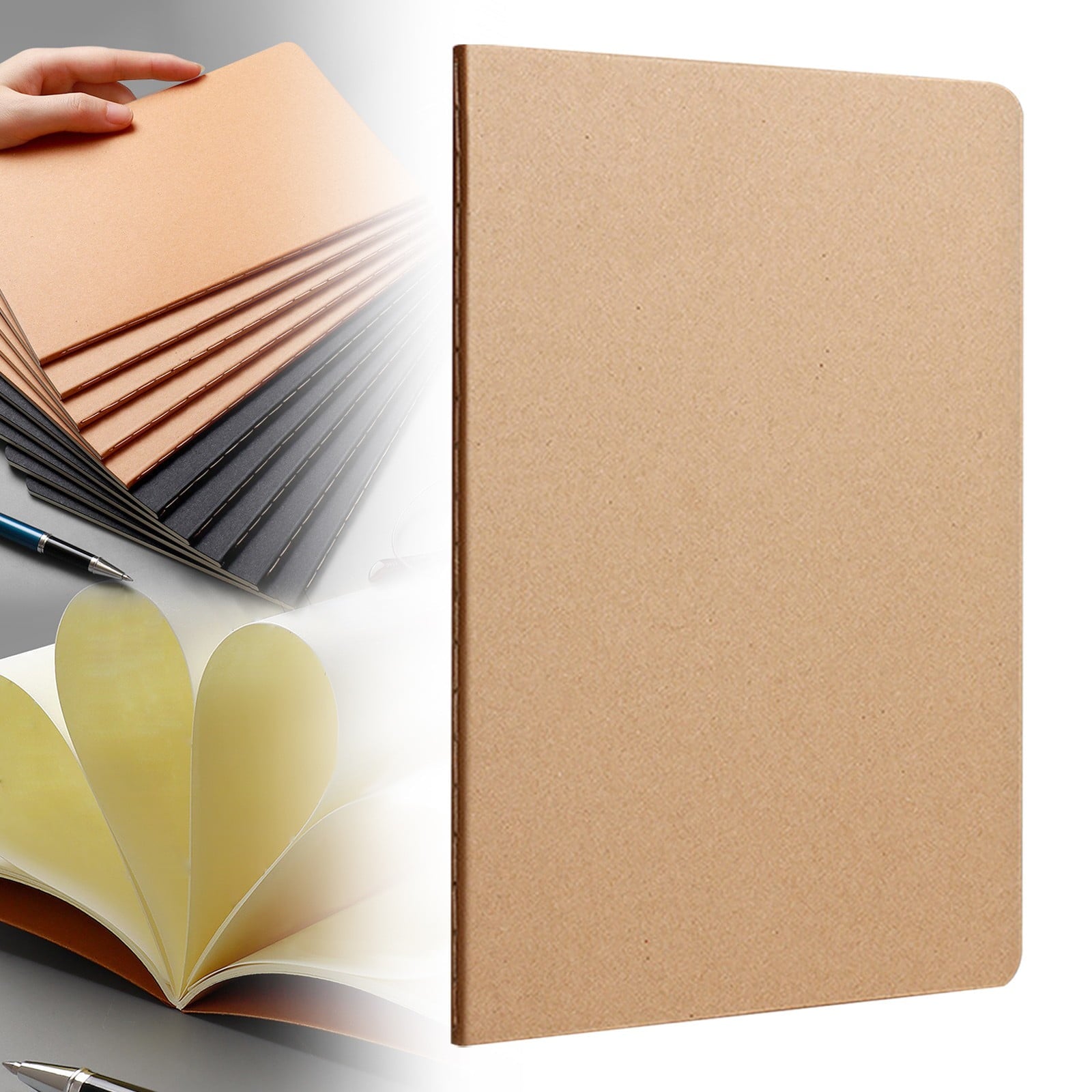Blank Sketchbook Journal Set (Drawing Doodle Pad, Travel Writing Notebook), Unlined Sketchbook Unleashes Artistic Creativity, For Drawing Doodling Writing(#B), By Meiiso