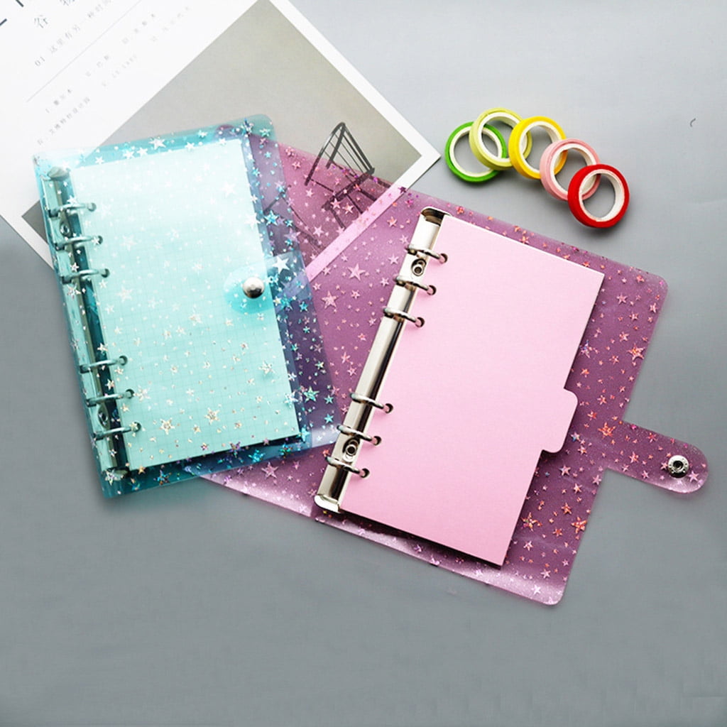 Milue A5 A6 Star Loose Leaf Binder Notebook Inner Core Cover Journal Planner Office Stationery Supplies