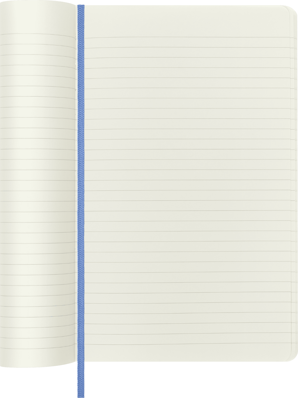 Moleskine Classic&nbsp; Notebook, Soft Cover, Large (5" x 8.25"), Ruled, Hydrangea Blue