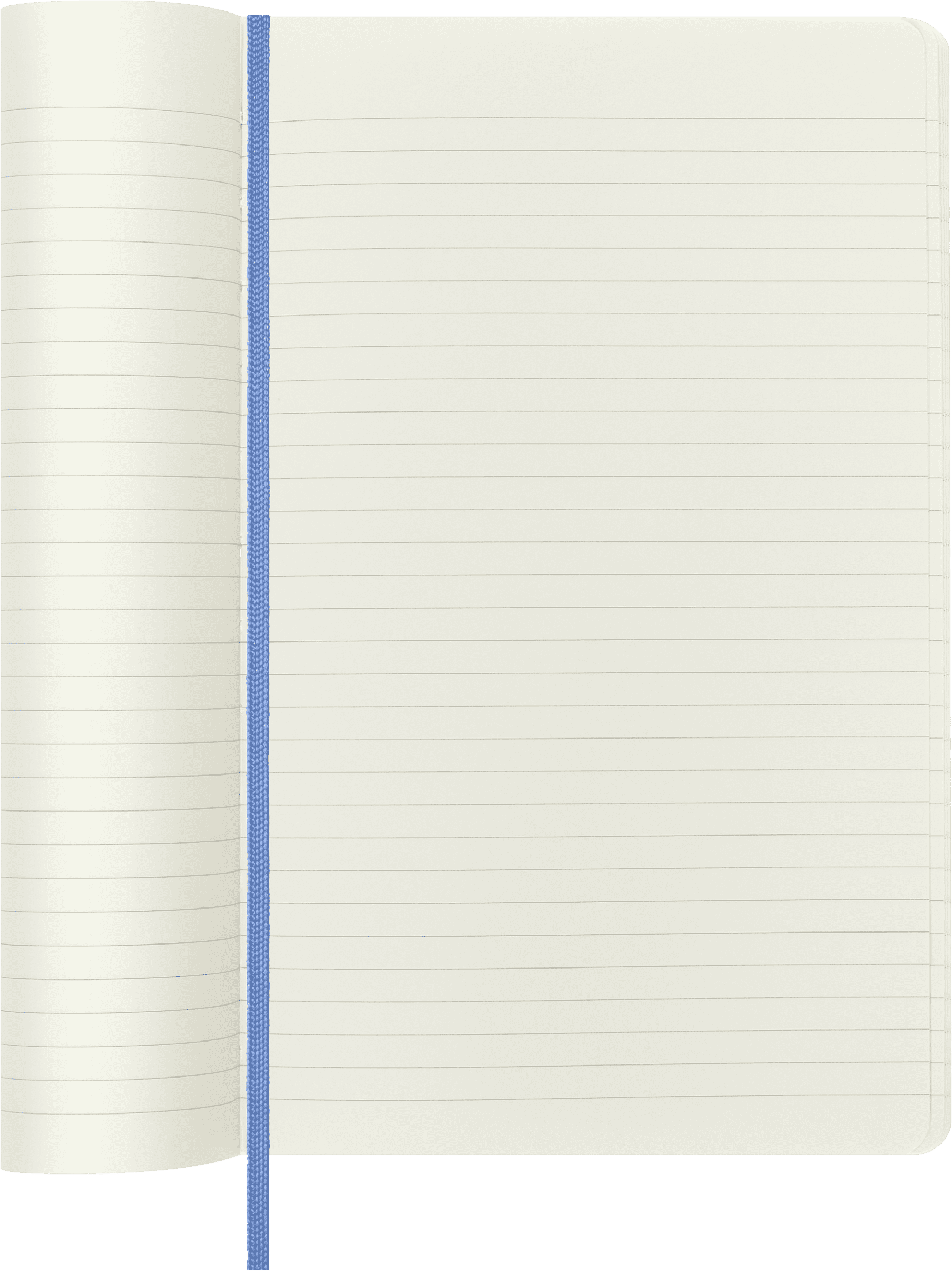Moleskine Classic&nbsp; Notebook, Soft Cover, Large (5" x 8.25"), Ruled, Hydrangea Blue