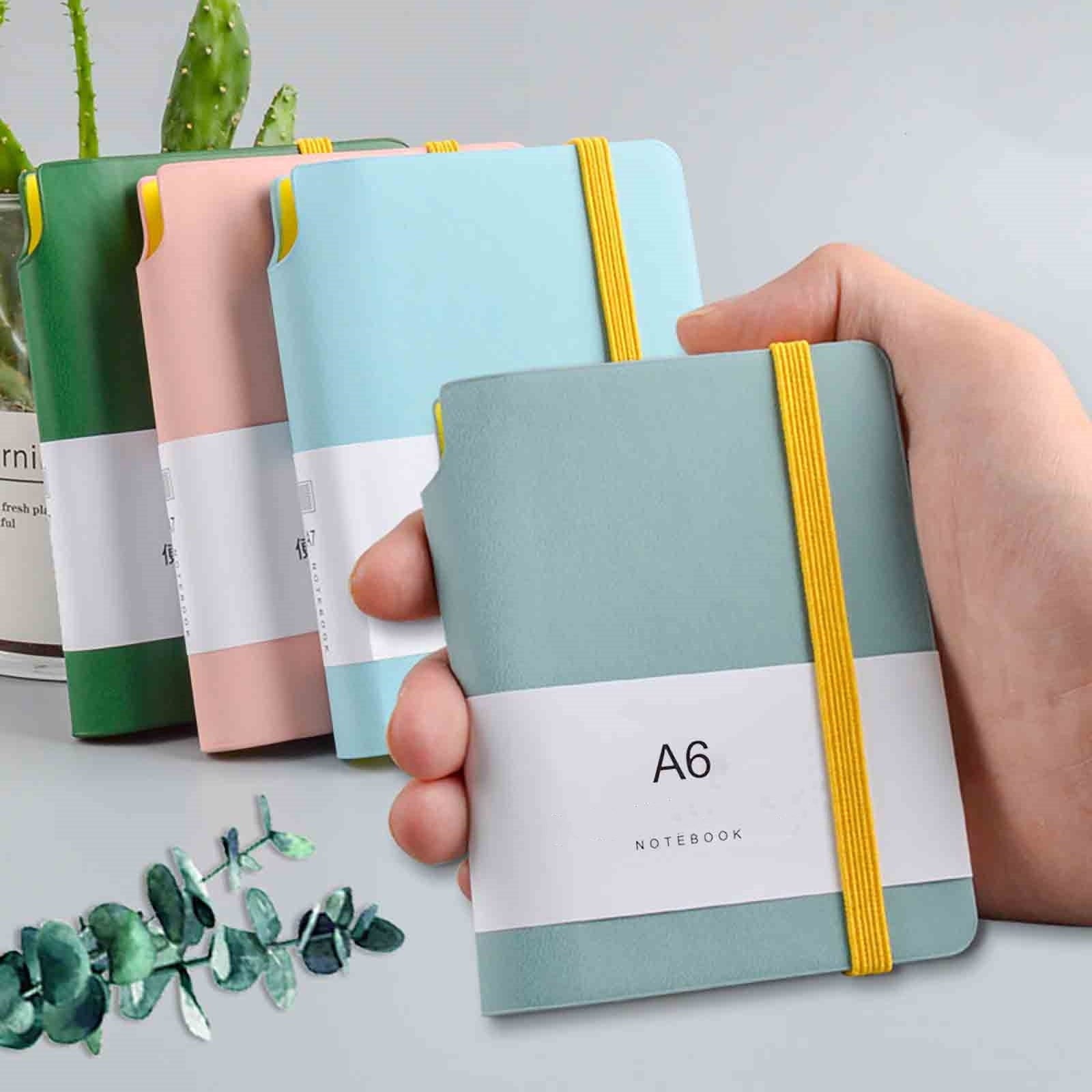 Pocket Notebook A6 Notebook Journal Cute Small Notebook Hardcover College Ruled Notepad Mini Notebook