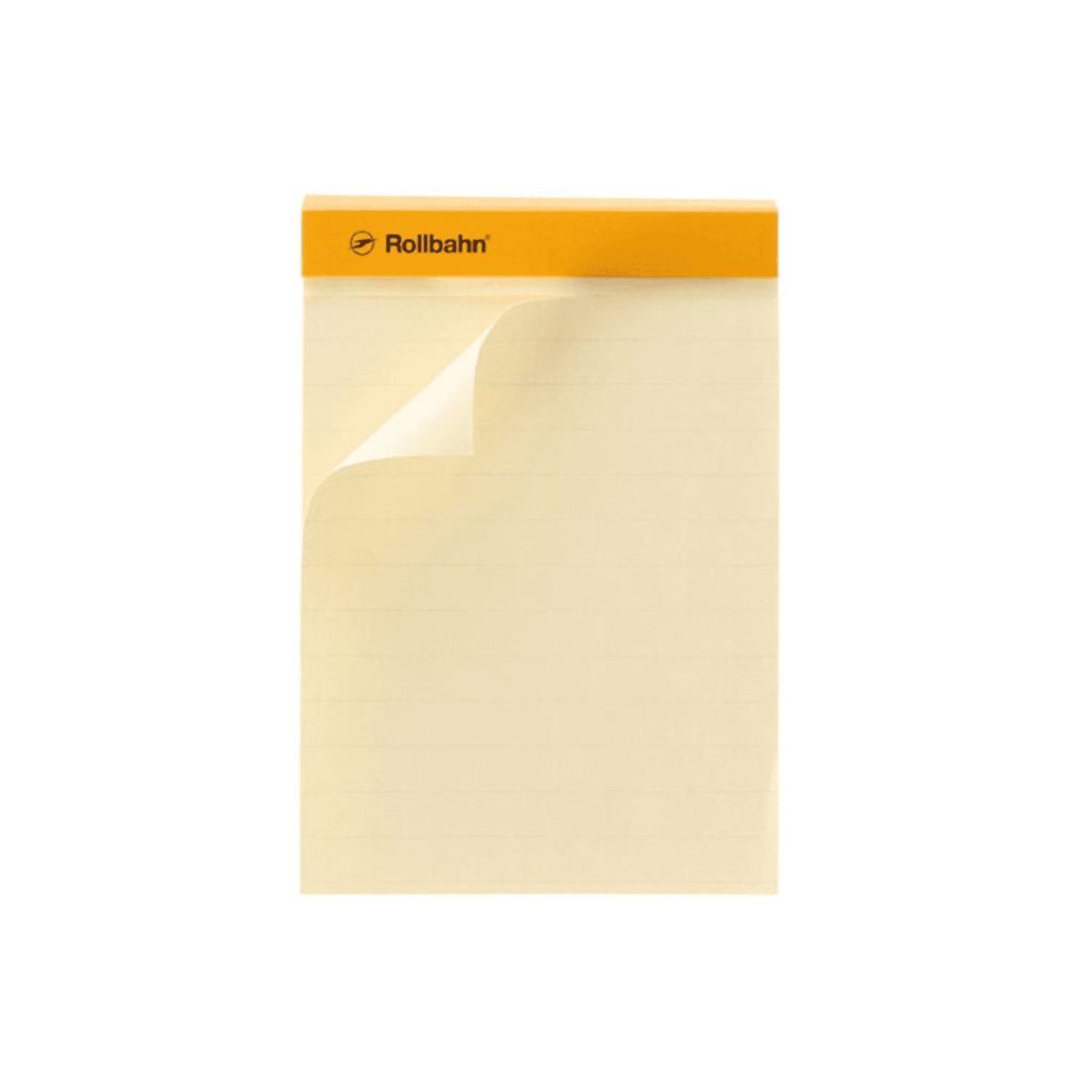 Delfonics Rollbahn Ruled Notepad: 5-1/2 in. x 7 in. (Yellow) B6 notebook
