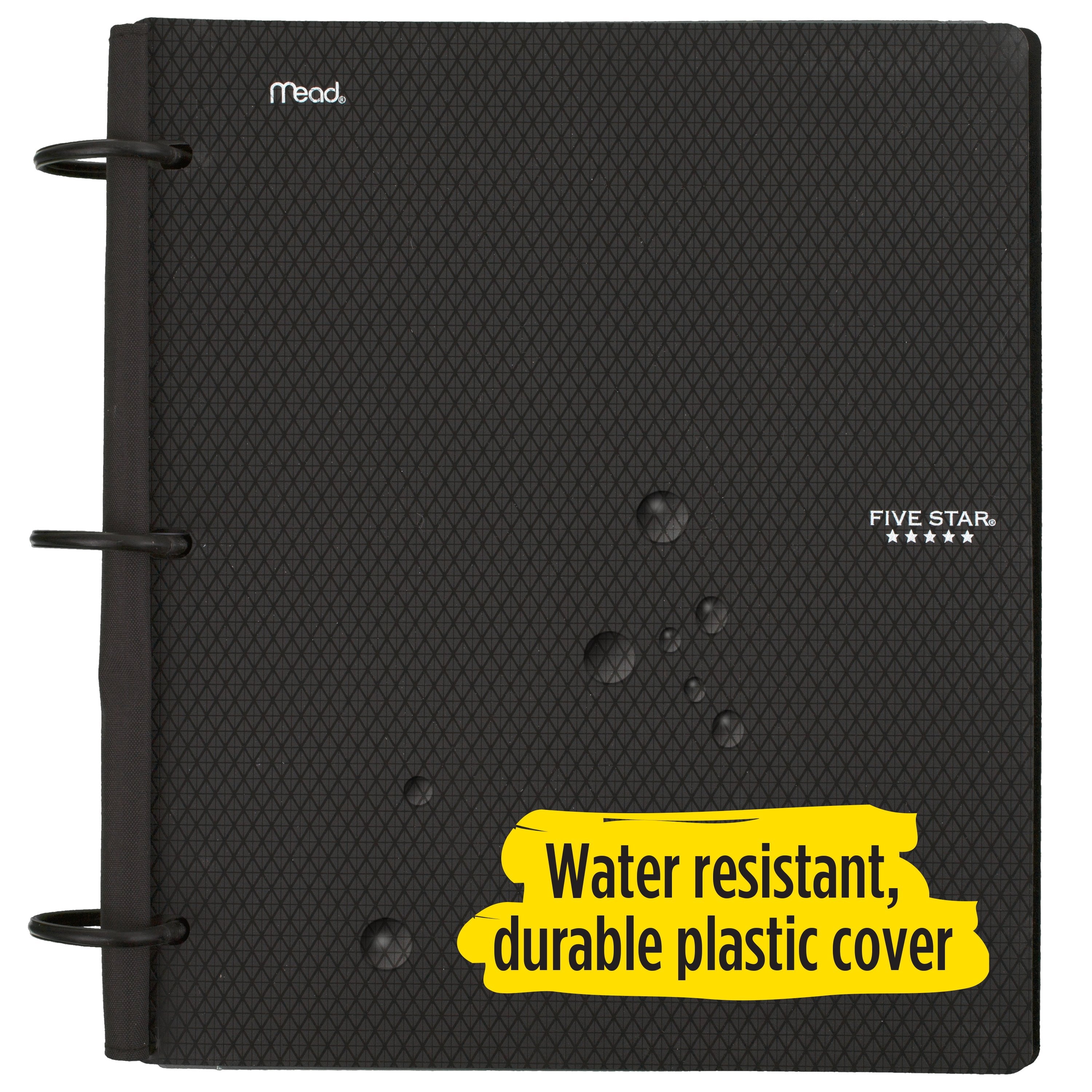 Five Star Flex 1 1/2" Hybrid NoteBinder, Black (29324AA2)