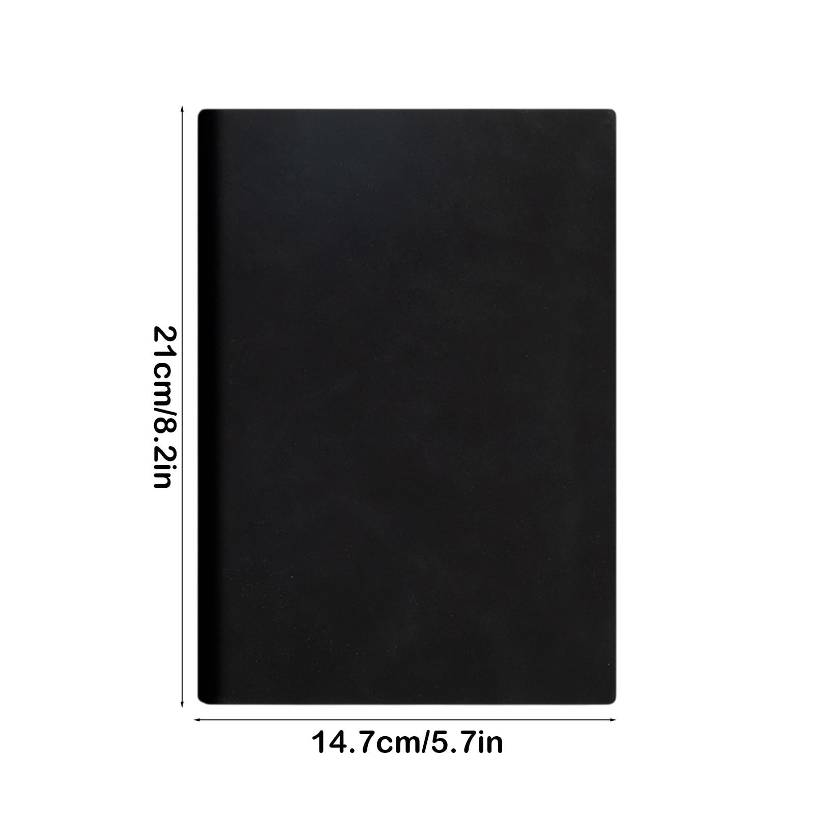 COM1950s A5 Notebook,5.7X8.2 Inch Writing Notebook with Soft Leather-Like Cover,Thread-Bound Laying Flat Journal for Office Work and Study