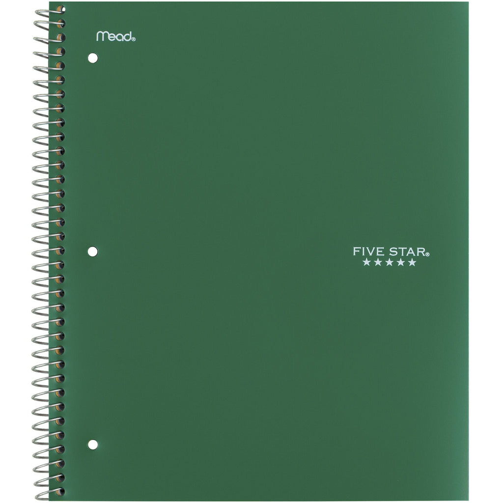 Five Star Spiral Notebook + Study App, 5 Subject, College Ruled, 8.5" x 11"
