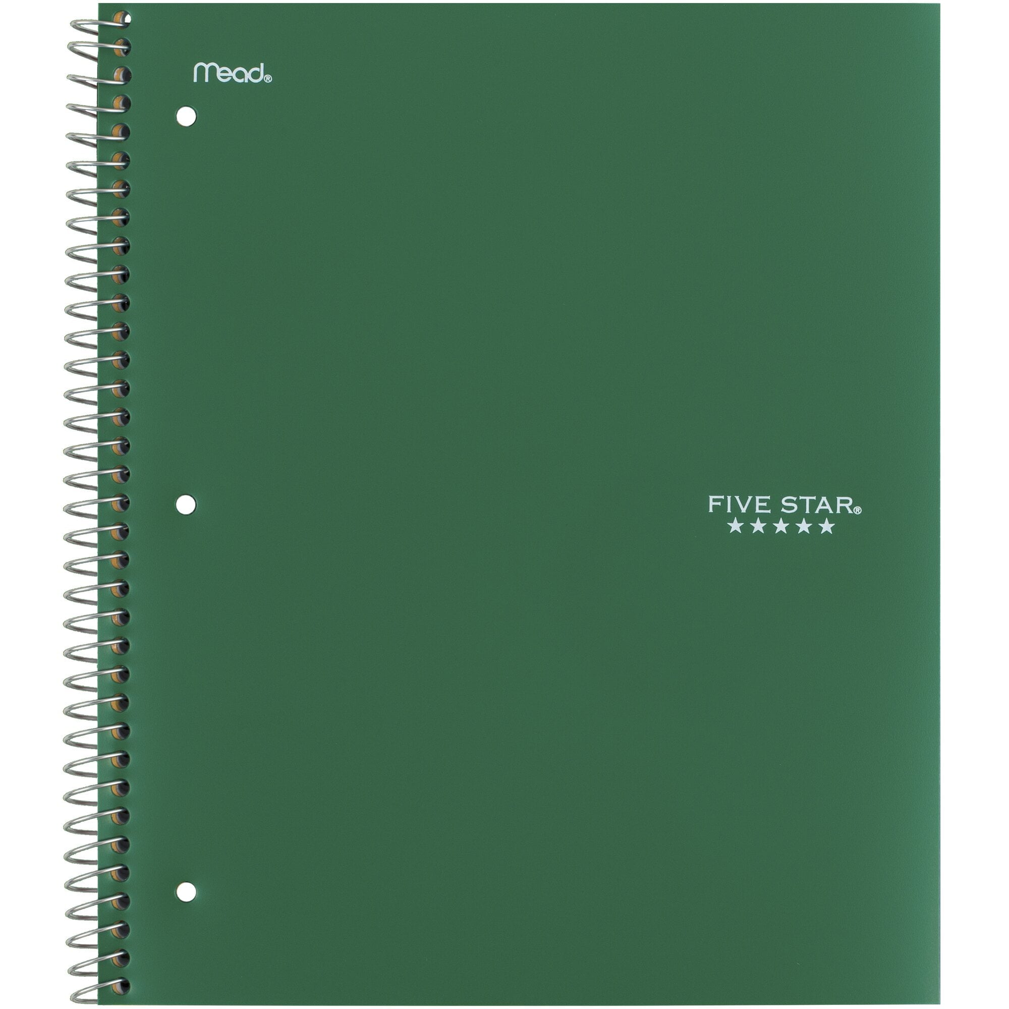 Five Star Spiral Notebook + Study App, 5 Subject, College Ruled, 8.5" x 11"