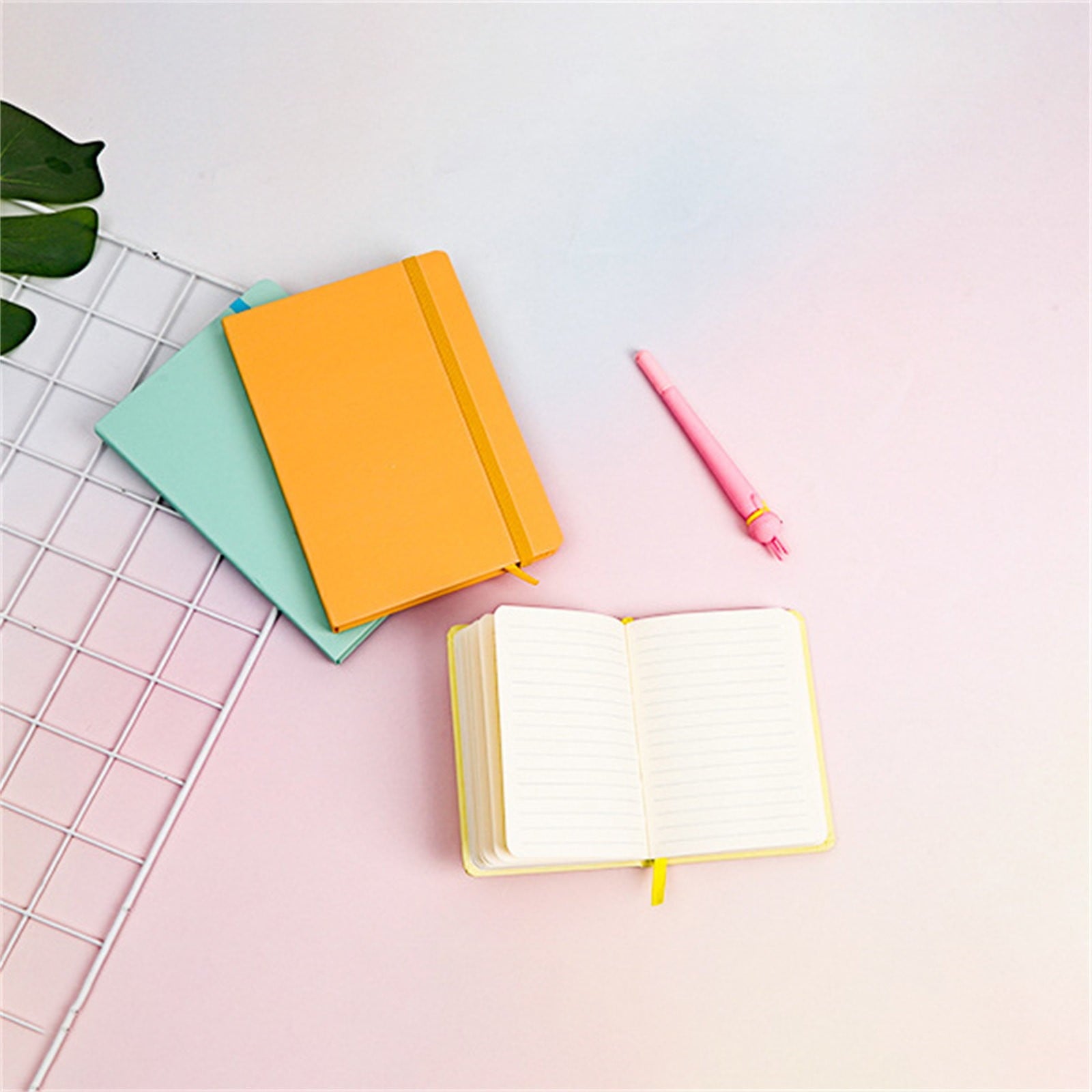 Toolix Notebook Ins Style Macaron Solid Color Notebook A7 Light Pink