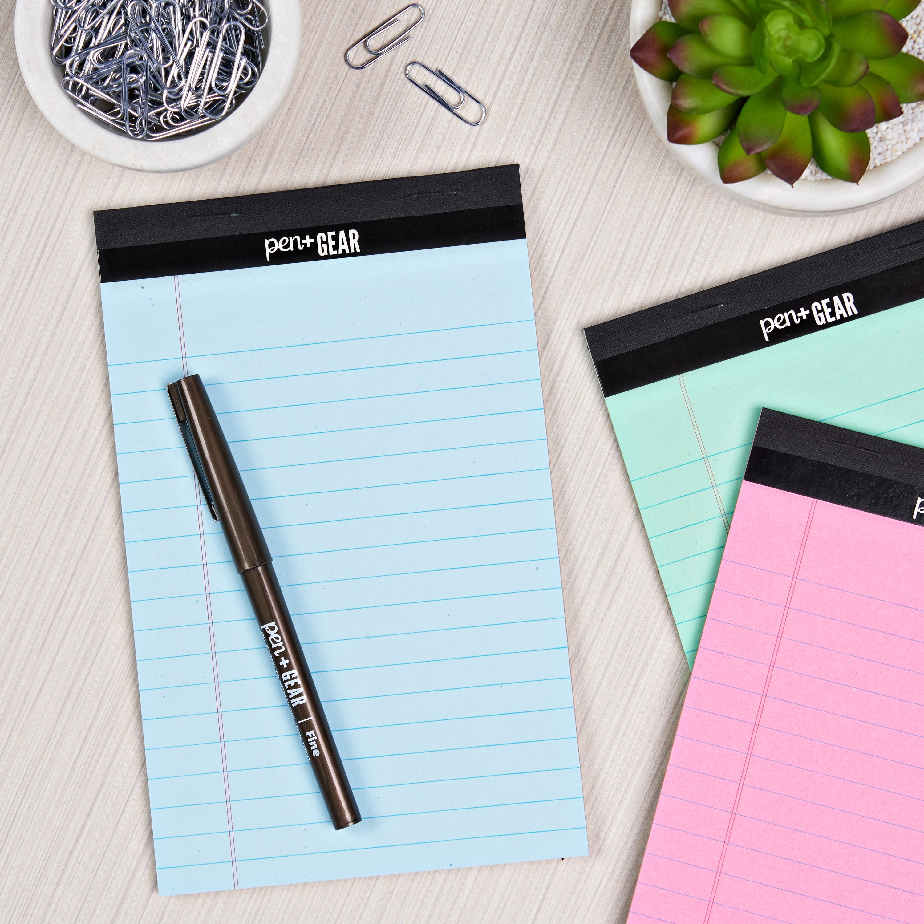 (10 pack) Pen + Gear Legal Pads Pastel Color Paper, 50 Sheets, 3 Count