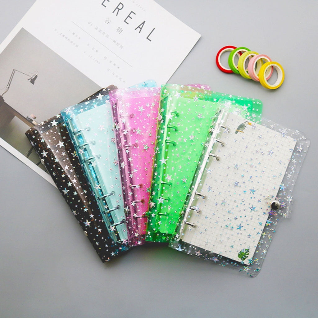 Milue A5 A6 Star Loose Leaf Binder Notebook Inner Core Cover Journal Planner Office Stationery Supplies