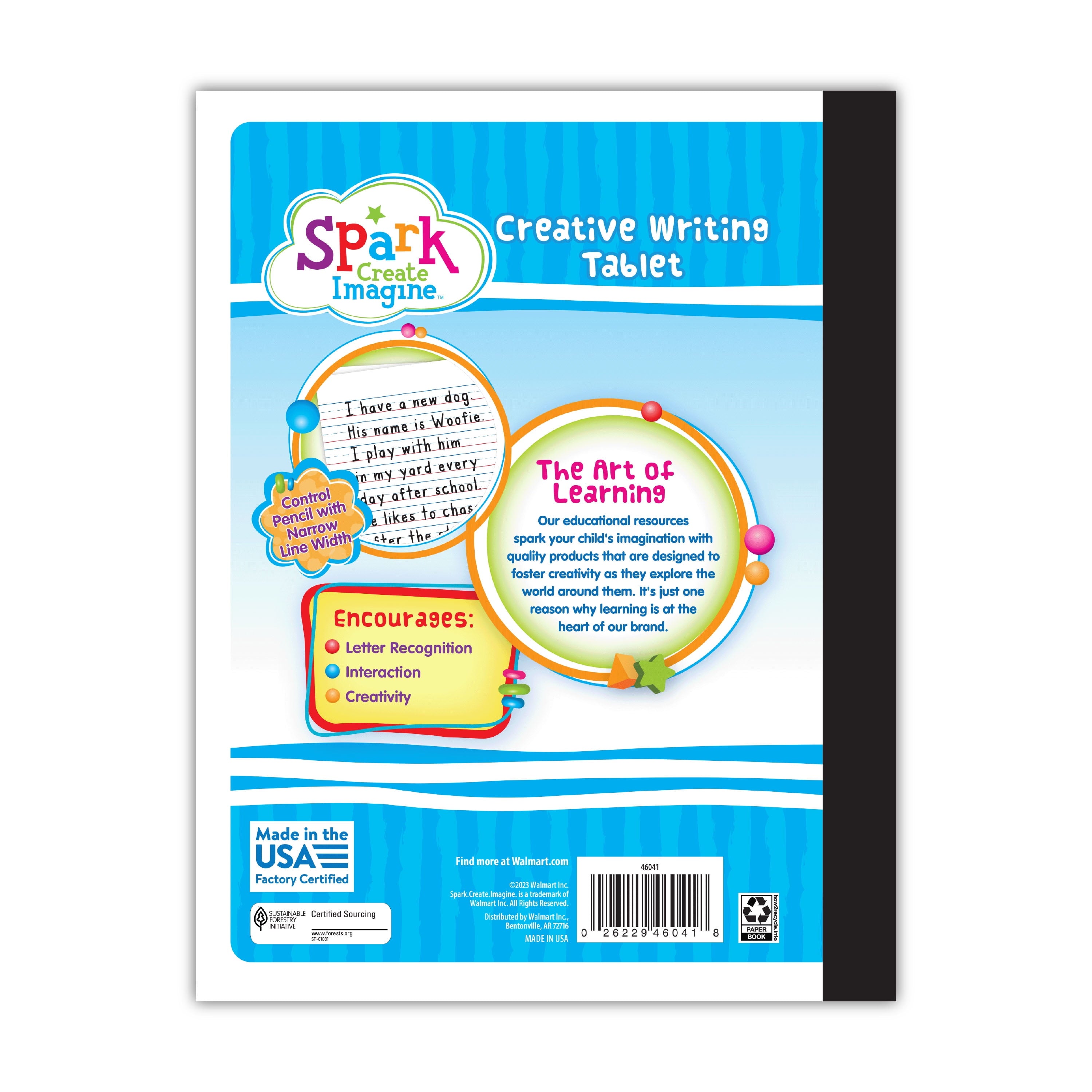 Spark Create Imagine 100 Sheets Primary Composition Book, 9.75 x 7.5, Primary Ruled