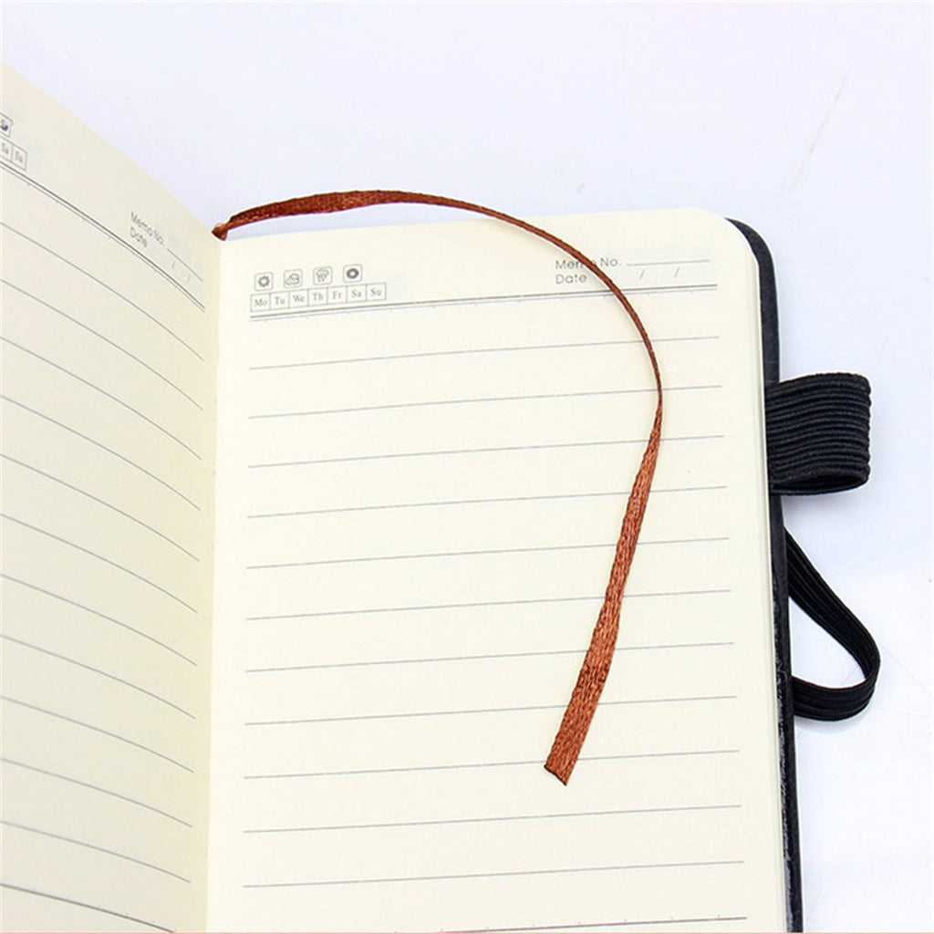 Mini Hardcover Notebook (College Ruled Journal, Pen Loop), Mini Memo Notebook Fits Petite Purses, Pocket Small Notebook Journals Mini Cute Memo Notepad Hardcover College(#A), By Meiiso