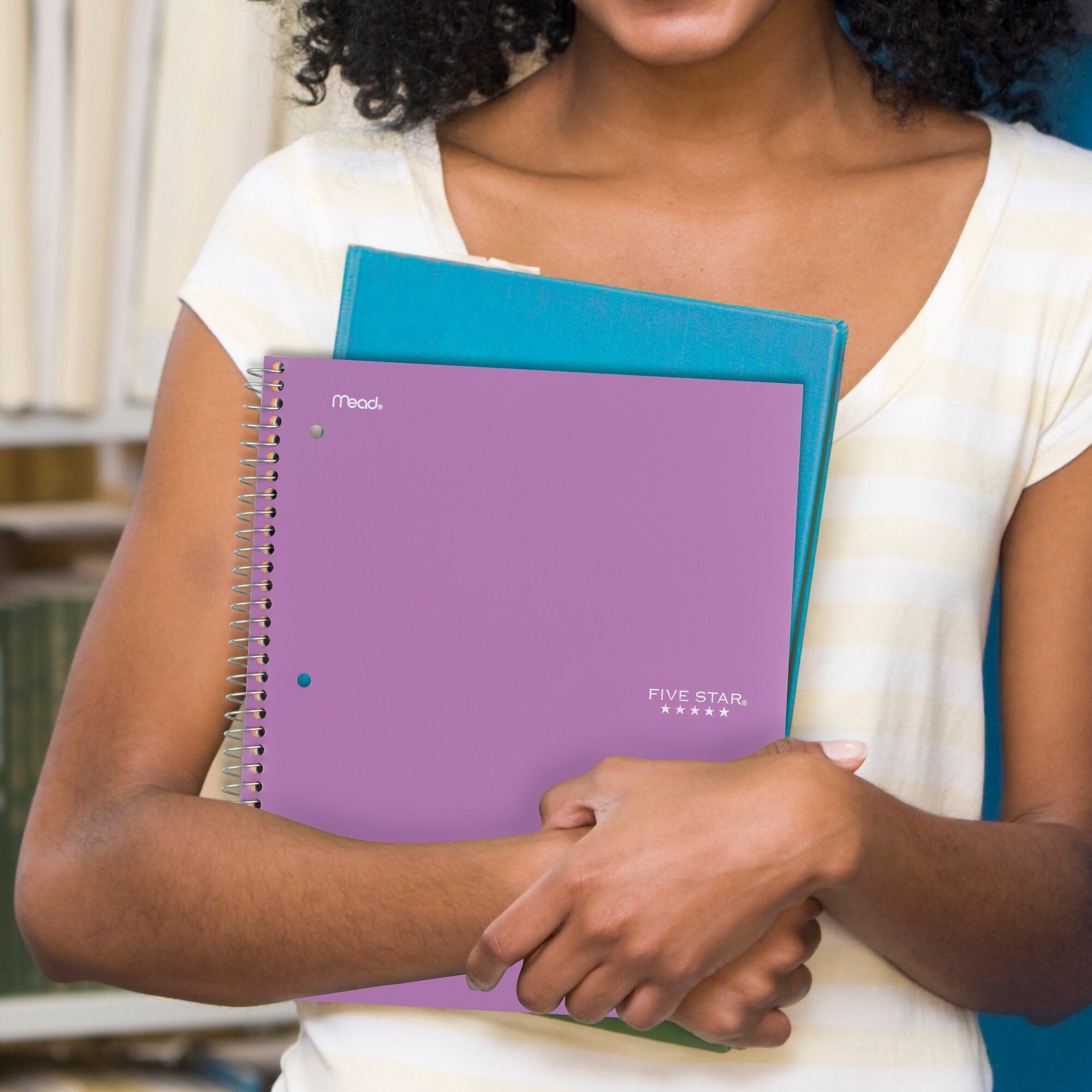 Five Star Spiral Notebook + Study App, 3 Subject, College Ruled, 8.5" x 11"
