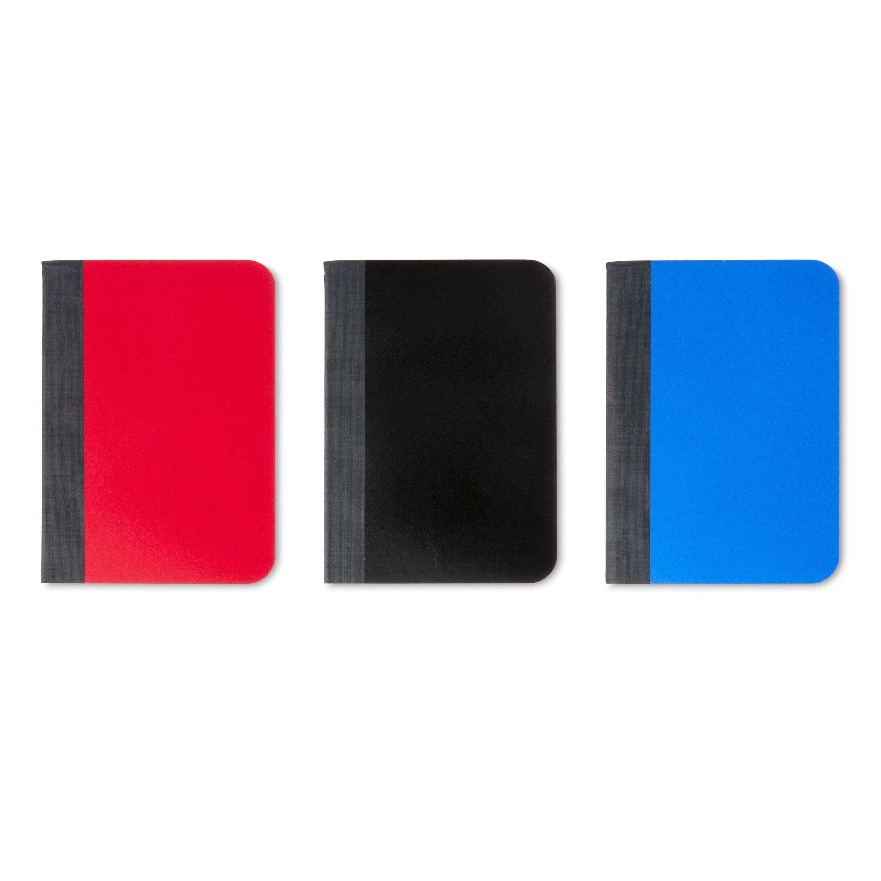 (4 pack) Pen+Gear Ruled Mini Composition Books, 3.25 in x 4.5 in, Assorted Colors, 80 Sheets, 3 Pack
