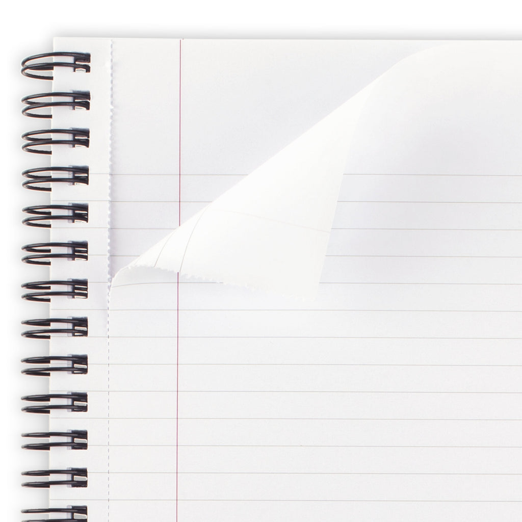 Cambridge Limited Metallic Business Notebook, 6.5" x 8.25", Gunmetal, Flexible Cover, Wirebound, 80 Sheets