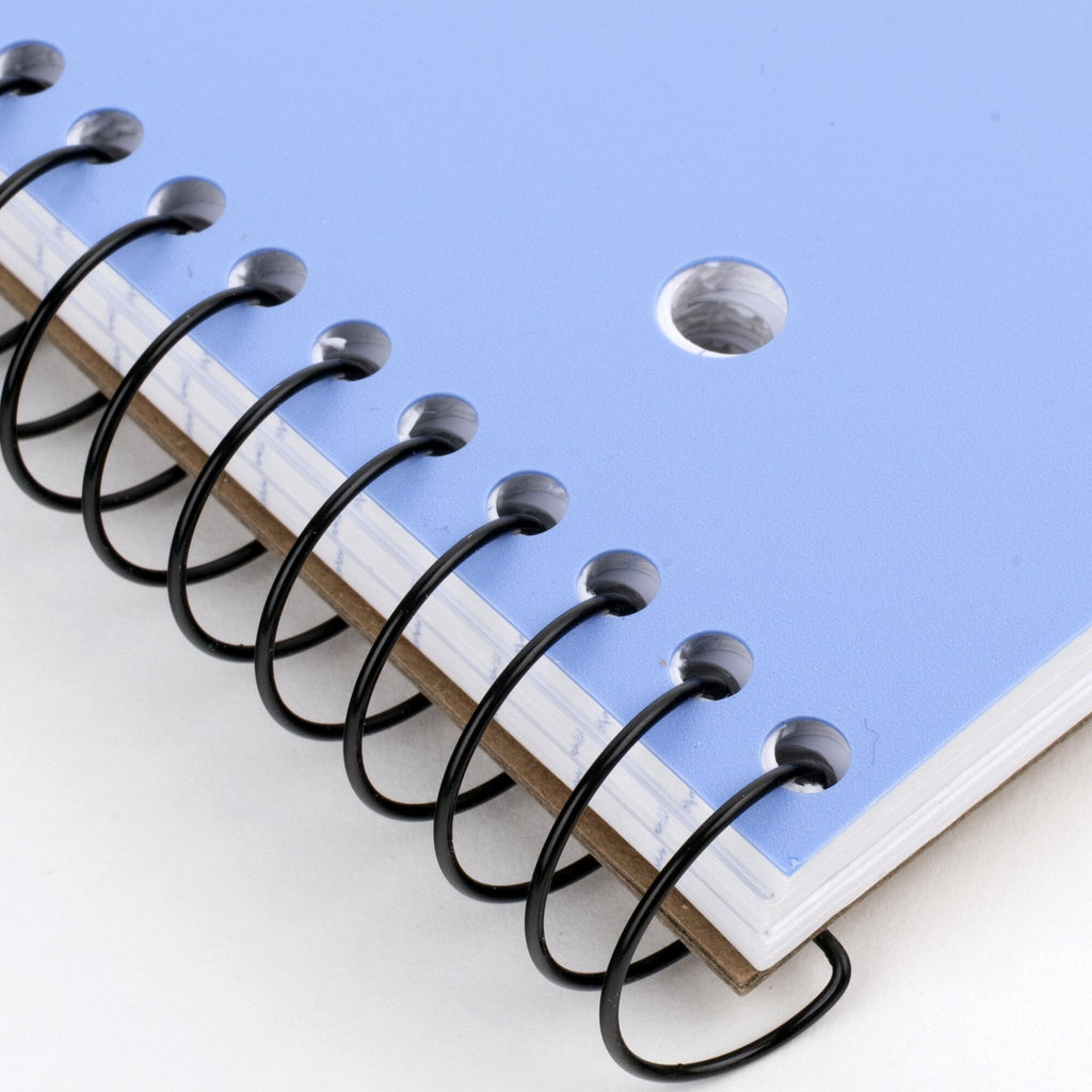 Mead 1 Subject Wide Ruled Notebook 8 x 105 Pastel Blue Poly Spiral 100 Sheets -