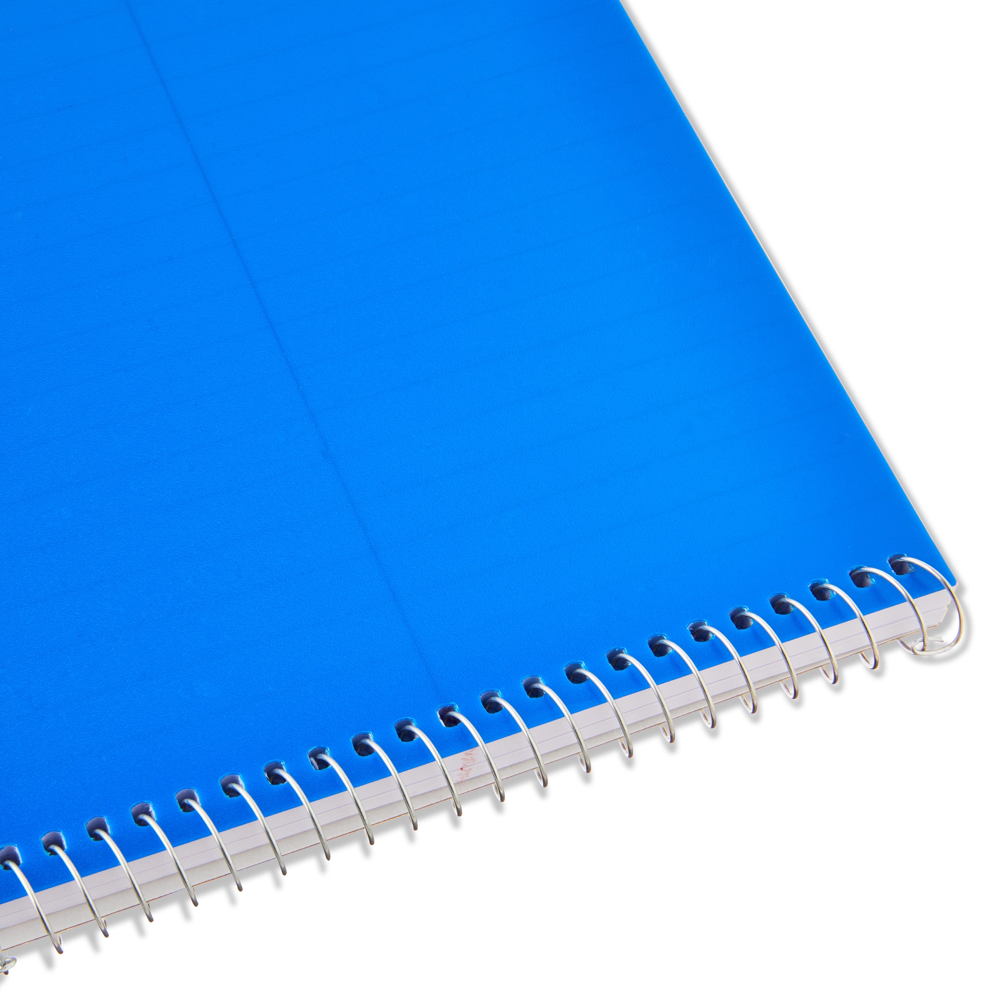 Pen+Gear Gregg Ruled Poly Notebook, Blue, 6" x 9", 80 Sheets, 160 Pages
