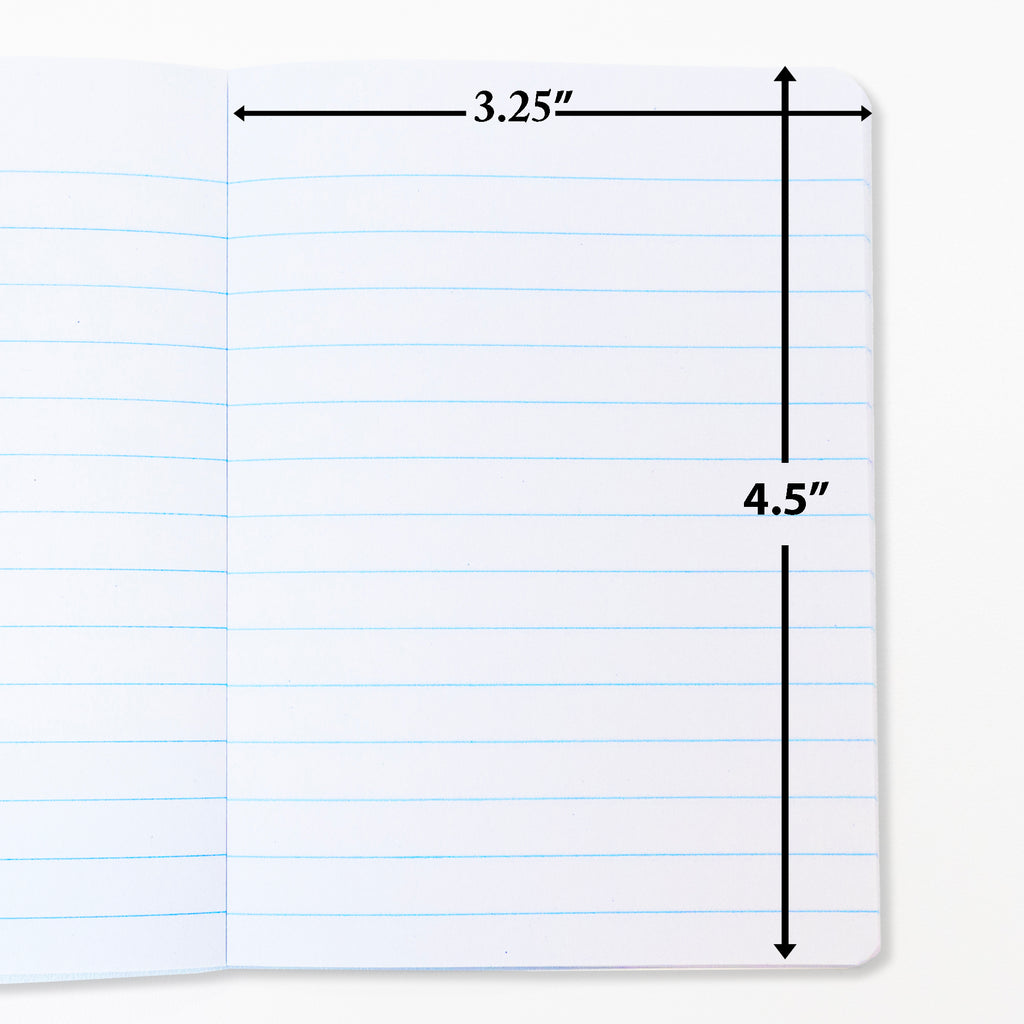 BAZIC Mini Marble Notebook, 4.5"x3.25" 80 Sheets, Assorted Colors, 10 Count