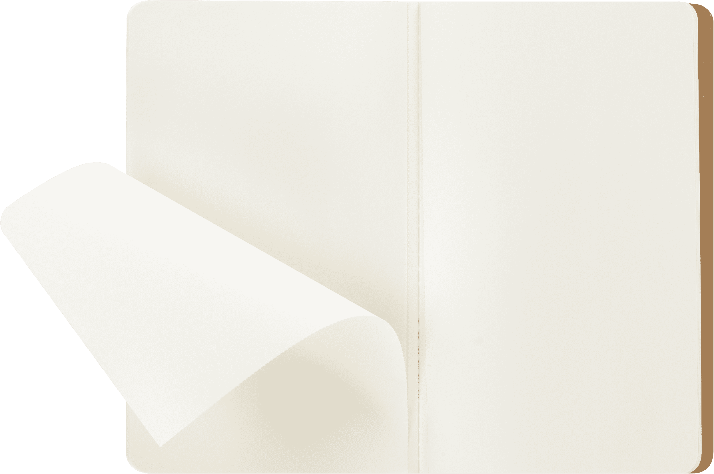 Moleskine Cahier Journals (Set of 3), Large (5" x 8.25"), Plain, Kraft Brown