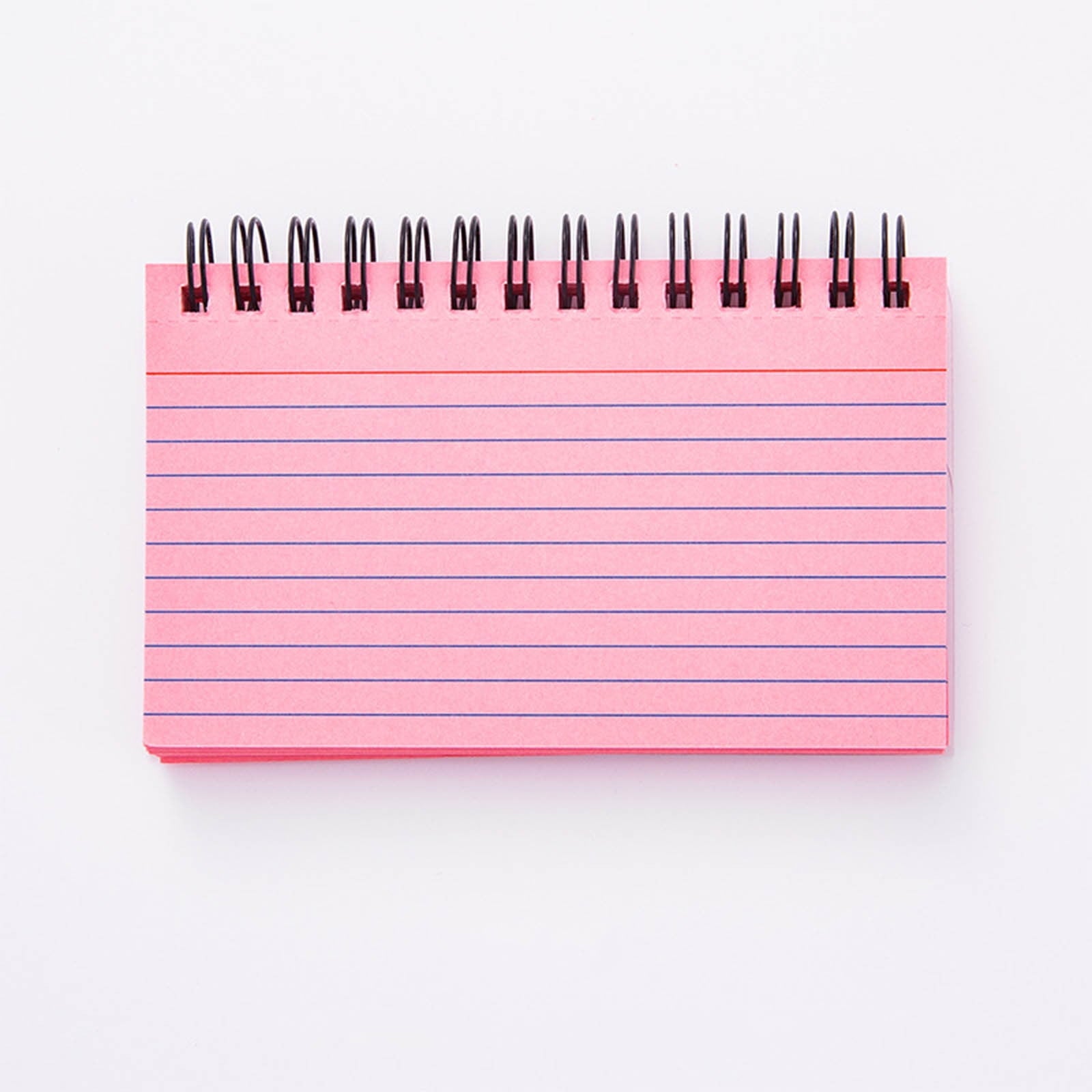Lksixu Pocket Notebook, 3x5 Inch Small Lined Notepads with Waterproof Cover, 50 Sheets/100 Pages 110GSM Colored Thick Paper Memo Pads, Tearable Top Bound Spiral Notebooks Office Supplies - Pink
