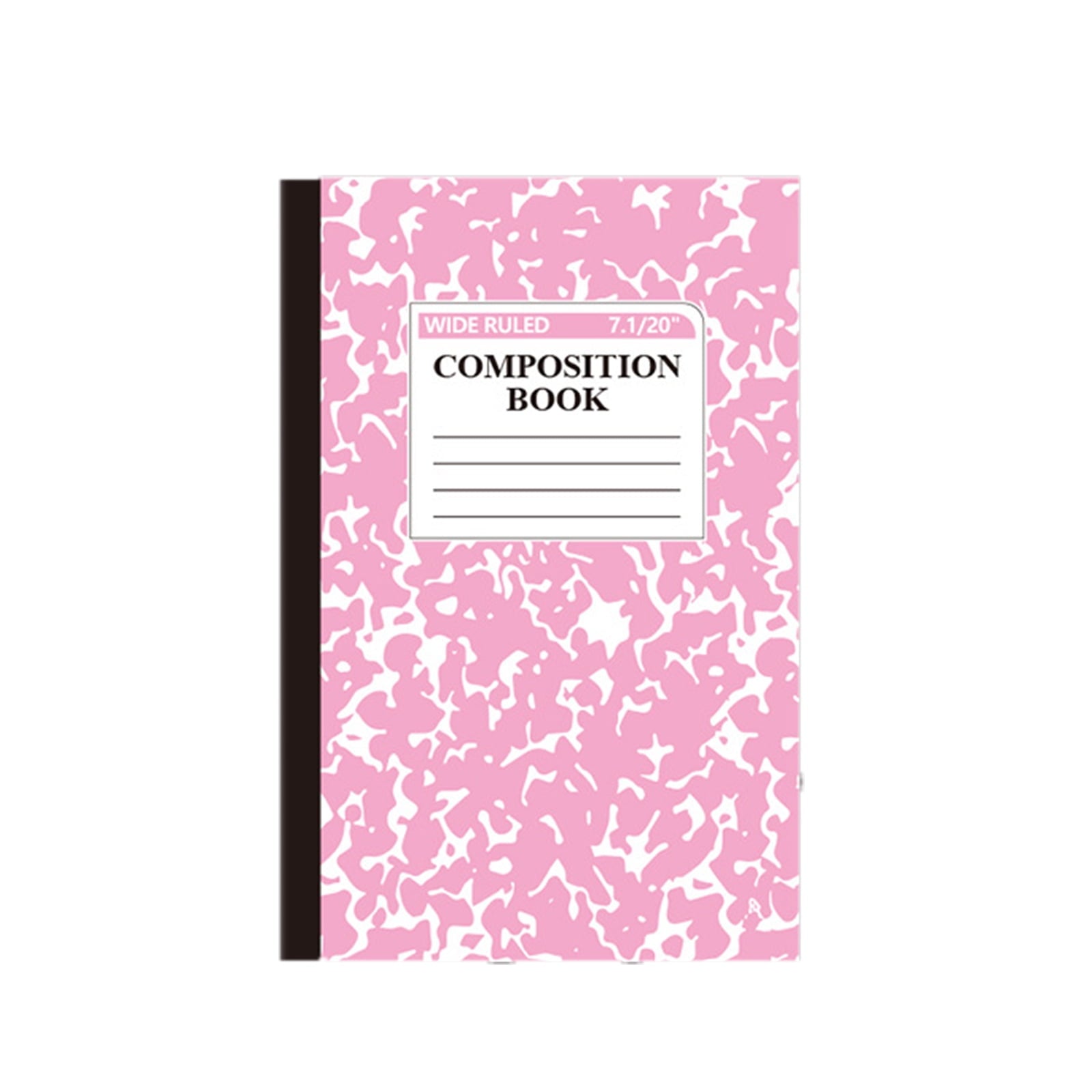 A5 Composition Notebooks Bulk Wide Ruled Composition Notebook Wide Ruled Notebooks Marble Covers Notebook Mini Notebook for Classroom Office Supplies 1pcs (Pink)