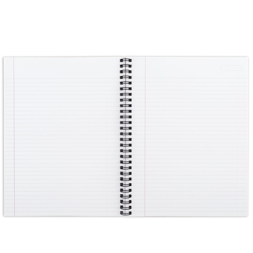 Cambridge Limited Metallic Business Notebook, 6.5" x 8.25", Gunmetal, Flexible Cover, Wirebound, 80 Sheets
