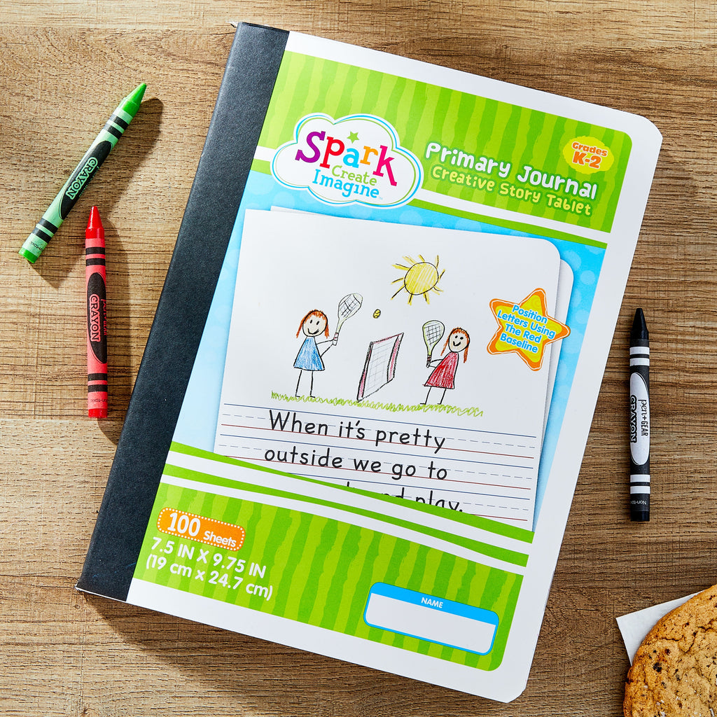 Spark Create Imagine 100 Sheets Primary Journal, 9.75 x 7.5, Half Page Rule, New