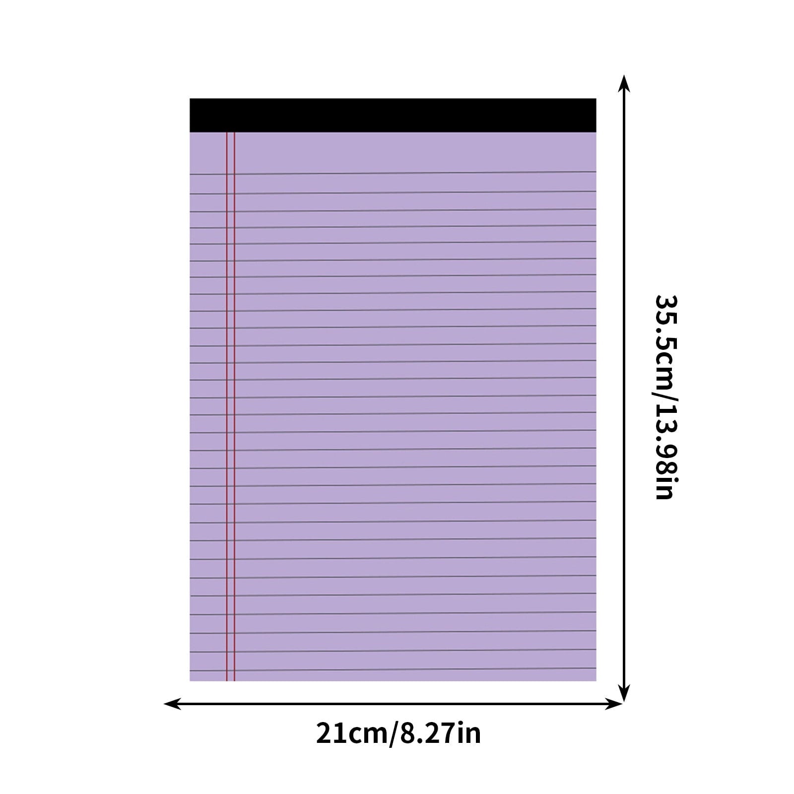 Horizontal Line Tear-Off Notepad | A3 A4 Memo Planner | High-Quality Bleed-Resistant Paper | Smooth Writing Texture | Bright Colors | 50 Sheets | Portable Compact Design