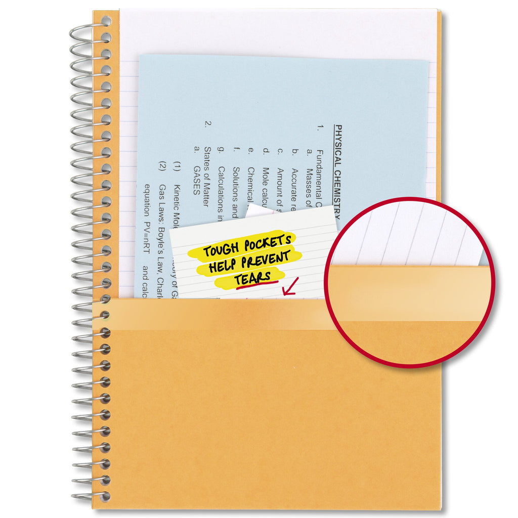 Five Star Spiral Notebook 2 Subject College Ruled 6 x 9 12 Tidewater Blue -