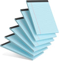 Ahot 6pcs Small Note Pad 5x8 College Ruled Pink Legal Pads Paper Notepads 6 Pack Study Back Writing Pads 5 x 8 Legal Pads Perforated Narrow Ruled Pads of Paper Pink