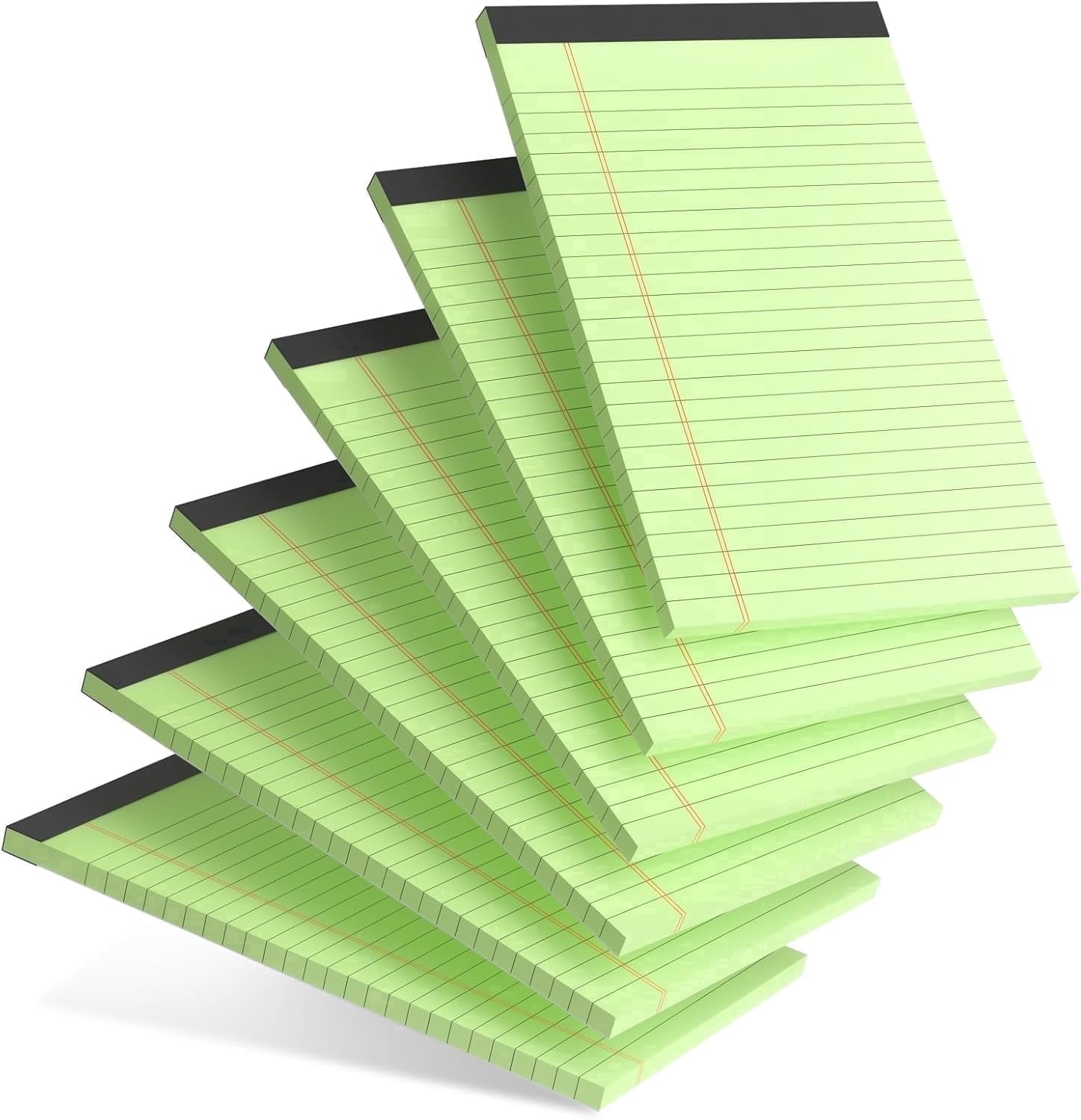 Ahot 6pcs Small Note Pad 5x8 College Ruled Pink Legal Pads Paper Notepads 6 Pack Study Back Writing Pads 5 x 8 Legal Pads Perforated Narrow Ruled Pads of Paper Pink